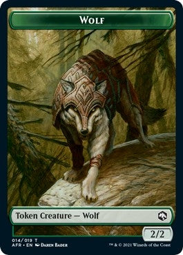 Image for Wolf // Faerie Dragon Double-Sided Token (14 // 4) - Magic: The Gathering