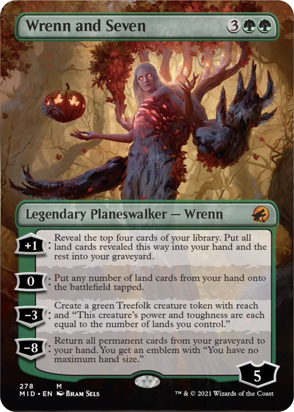 Image for Wrenn and Seven (Borderless) (278) - Magic: The Gathering
