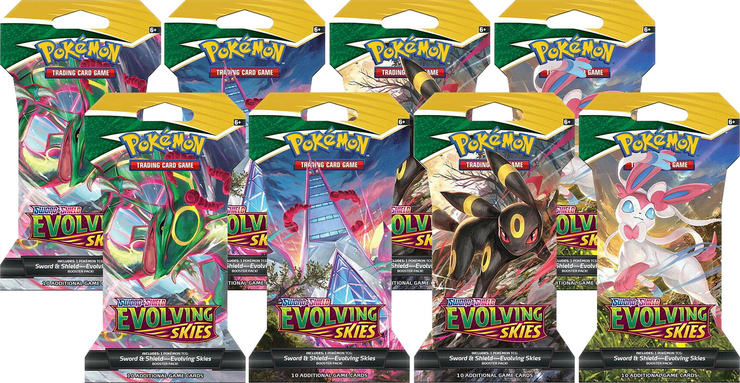 Image for Evolving Skies Sleeved Booster Pack Bundle [Set of 8] - Pokemon