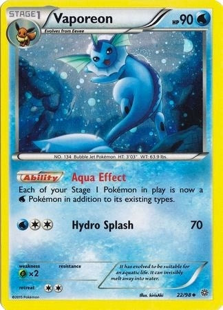Image for Vaporeon - 22/98 (Cosmos Holo) (022/098) (MCAP) - Pokemon
