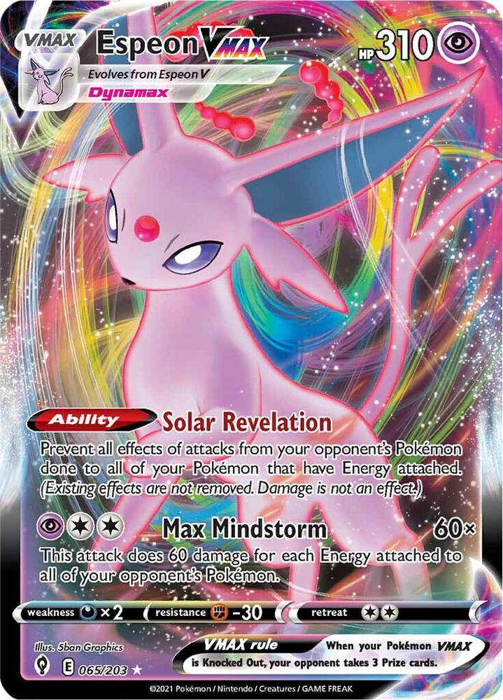 Image for Espeon VMAX (065/203) (SWSH07) - Pokemon