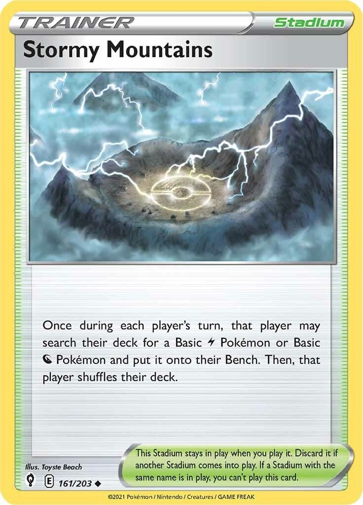 Image for Stormy Mountains (161/203) (SWSH07) - Pokemon