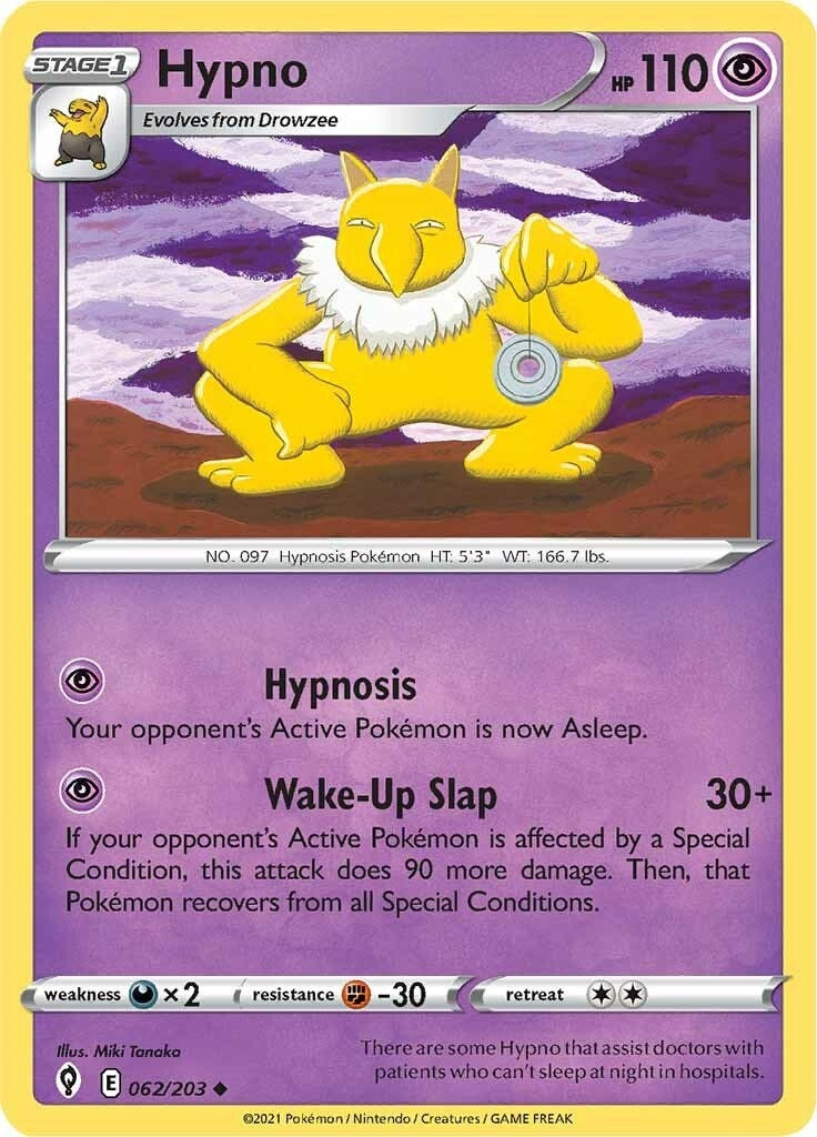Image for Hypno (062/203) (SWSH07) - Pokemon