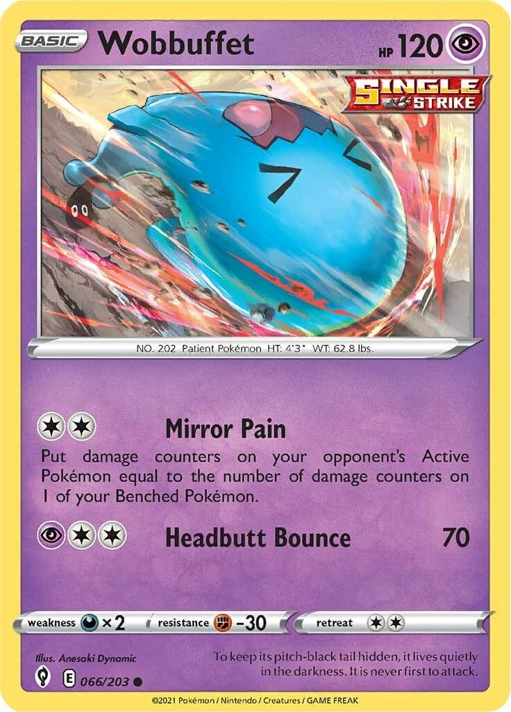 Image for Wobbuffet (066/203) (SWSH07) - Pokemon