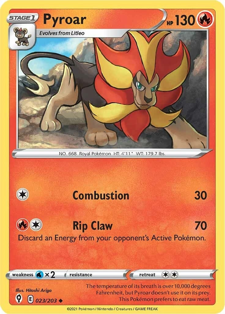 Image for Pyroar (023/203) (SWSH07) - Pokemon