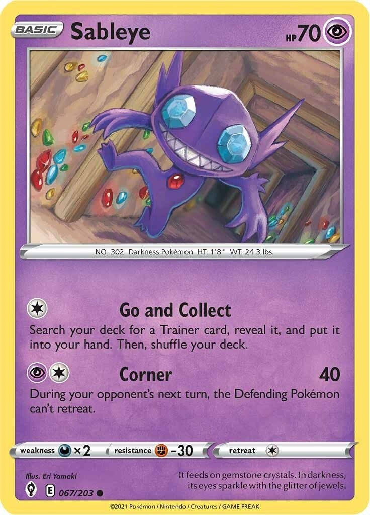 Image for Sableye (067/203) (SWSH07) - Pokemon