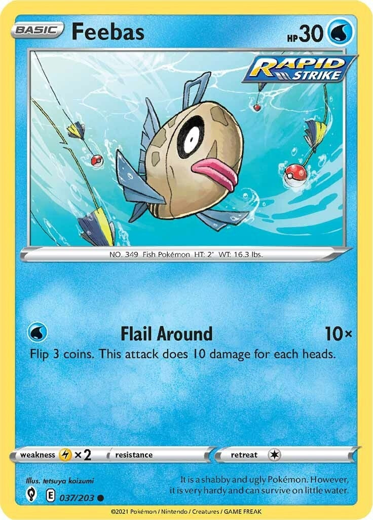 Image for Feebas (037/203) (SWSH07) - Pokemon