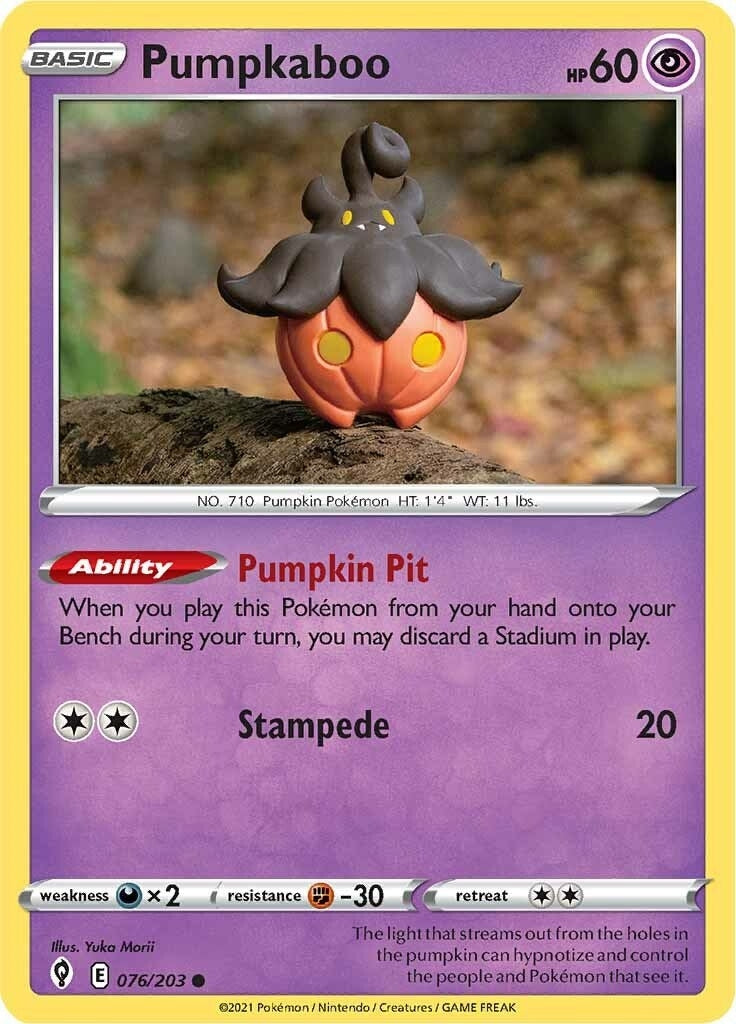 Image for Pumpkaboo (076/203) (SWSH07) - Pokemon