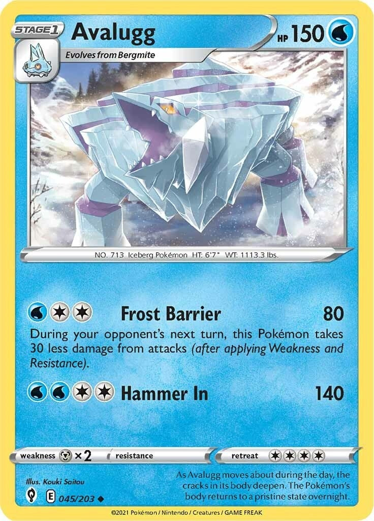 Image for Avalugg (045/203) (SWSH07) - Pokemon