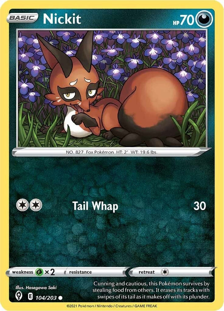 Image for Nickit (104/203) (SWSH07) - Pokemon
