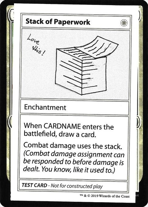 Image for Stack of Paperwork (No PW Symbol) - Magic: The Gathering