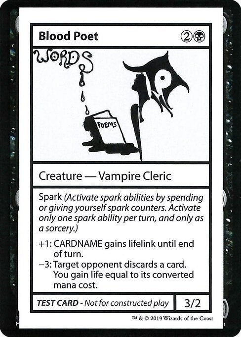 Image for Blood Poet (No PW Symbol) - Magic: The Gathering