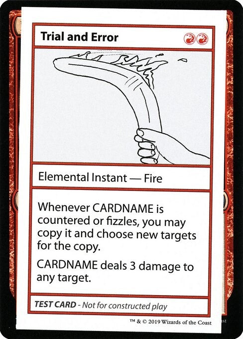 Image for Trial and Error (No PW Symbol) - Magic: The Gathering