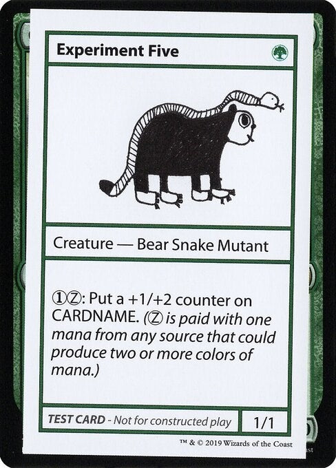 Image for Experiment Five (No PW Symbol) - Magic: The Gathering