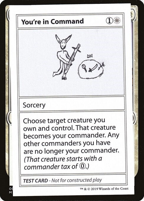 Image for You're In Command (No PW Symbol) - Magic: The Gathering