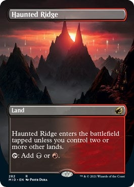 Image for Haunted Ridge (Borderless) (282) - Magic: The Gathering