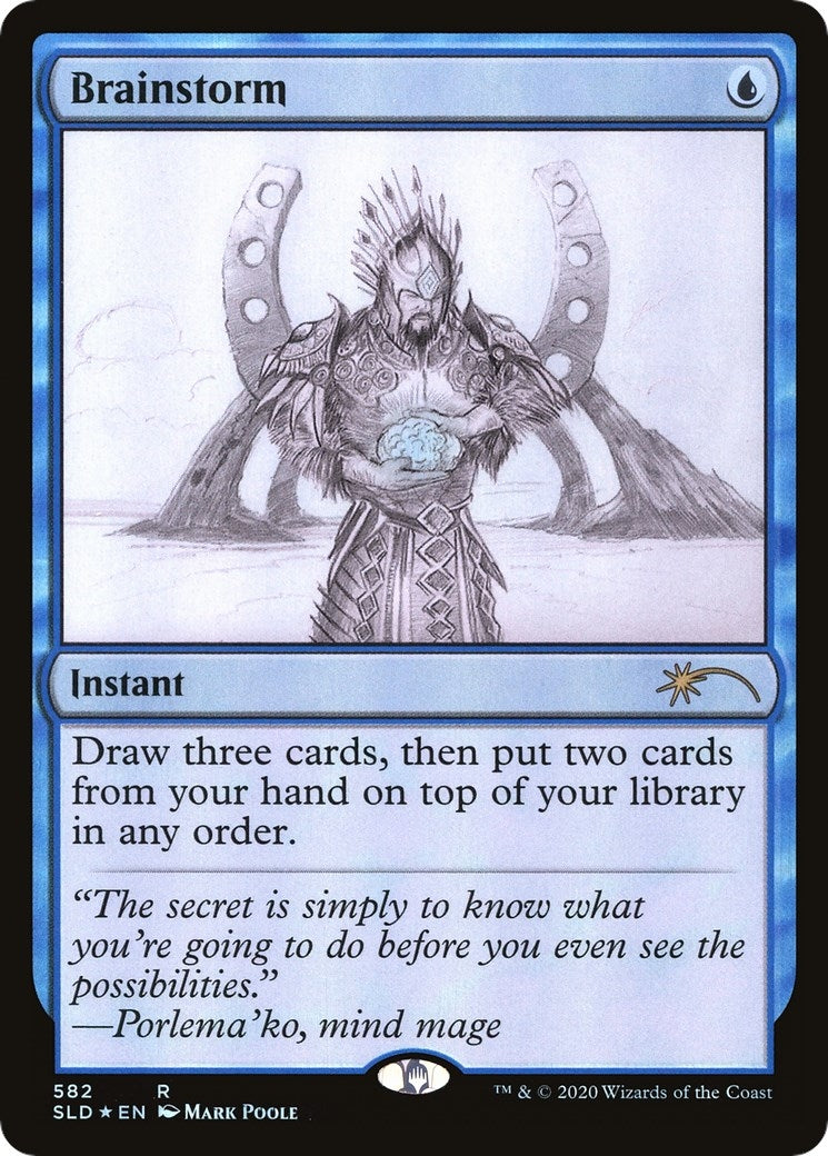 Image for Brainstorm (582) (Sketch Showcase) (582) - Magic: The Gathering
