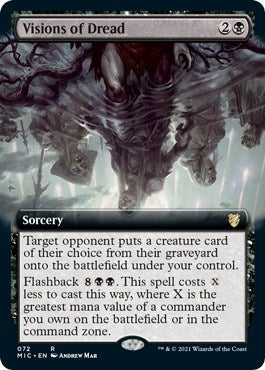 Image for Visions of Dread (Extended Art) (72) (MIC) - Magic: The Gathering