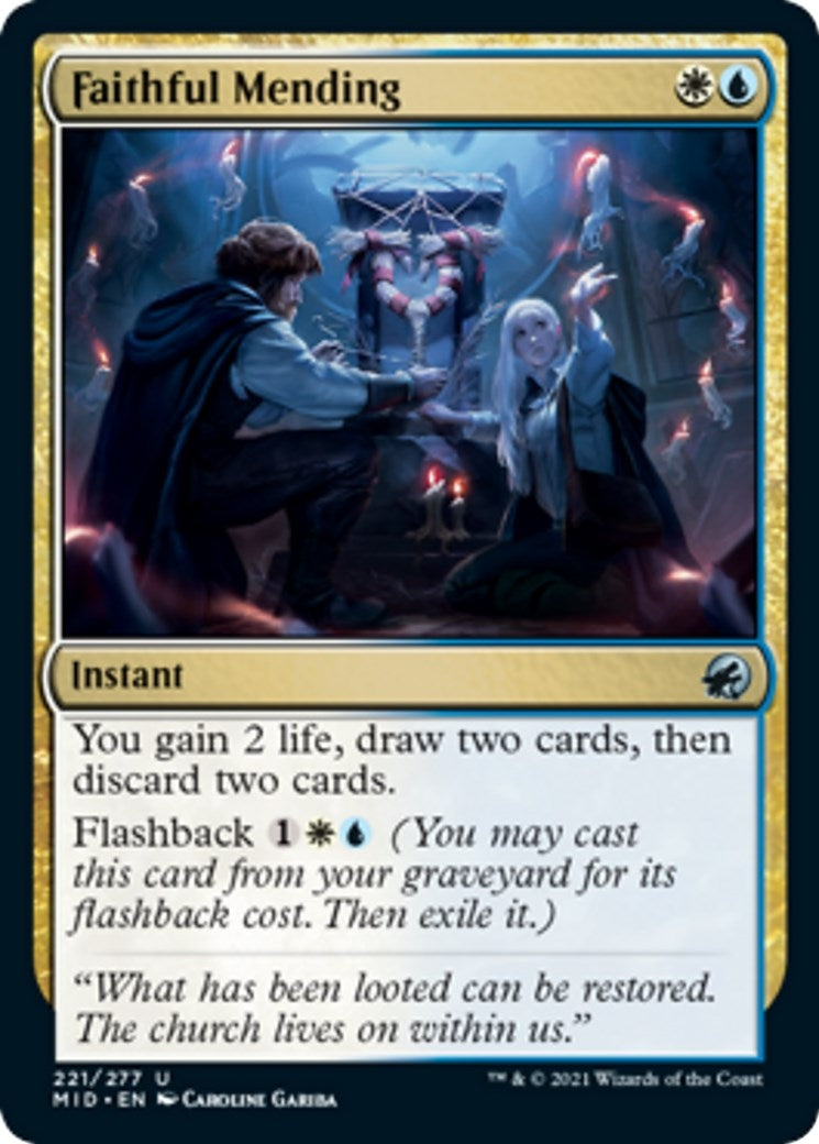 Image for Faithful Mending (221) - Magic: The Gathering