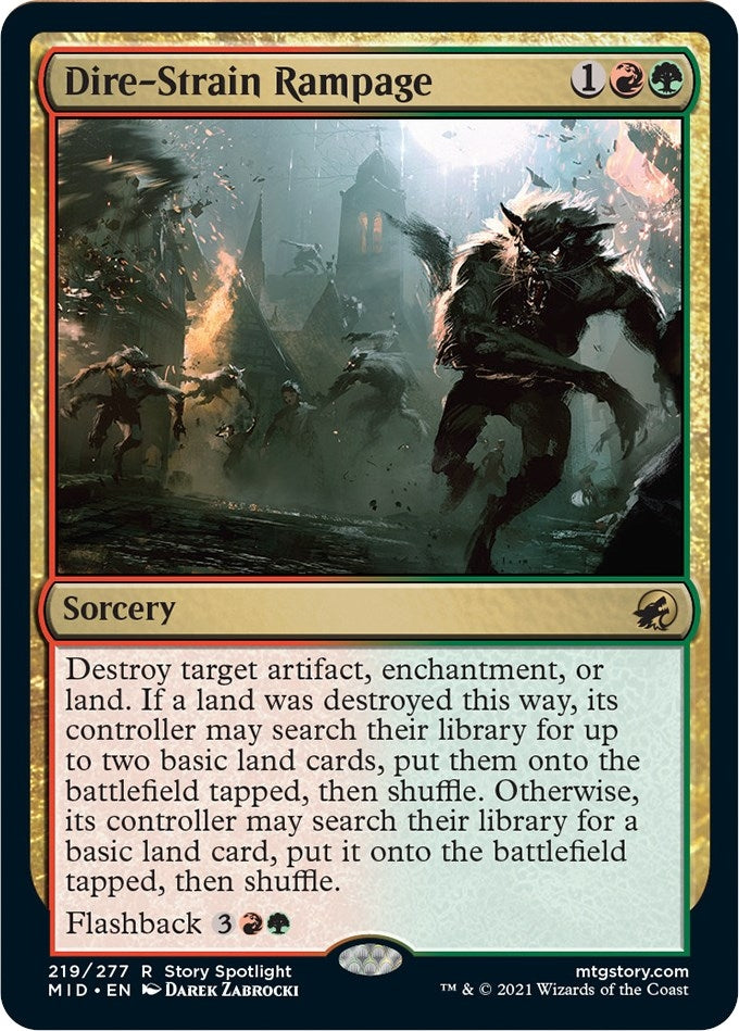 Image for Dire-Strain Rampage (219) - Magic: The Gathering