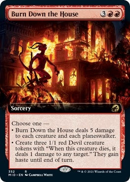 Image for Burn Down the House (Extended Art) (352) - Magic: The Gathering