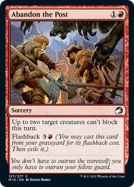 Image for Abandon the Post (127) (MID) - Magic: The Gathering