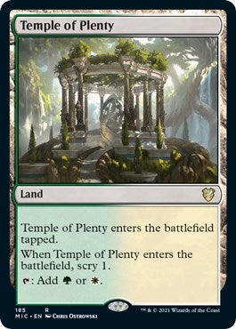Image for Temple of Plenty (185) (MIC) - Magic: The Gathering