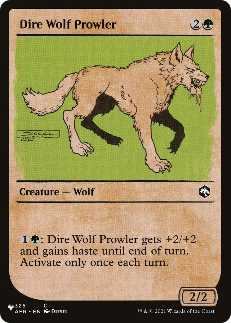 Image for Dire Wolf Prowler (Showcase) (325/281) - Magic: The Gathering