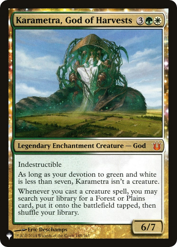 Image for Karametra, God of Harvests (148/165) - Magic: The Gathering