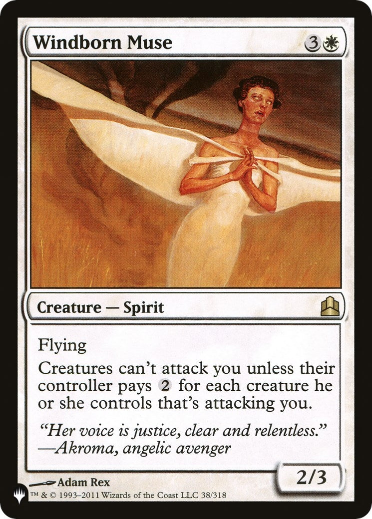 Image for Windborn Muse (38/318) (LIST) - Magic: The Gathering