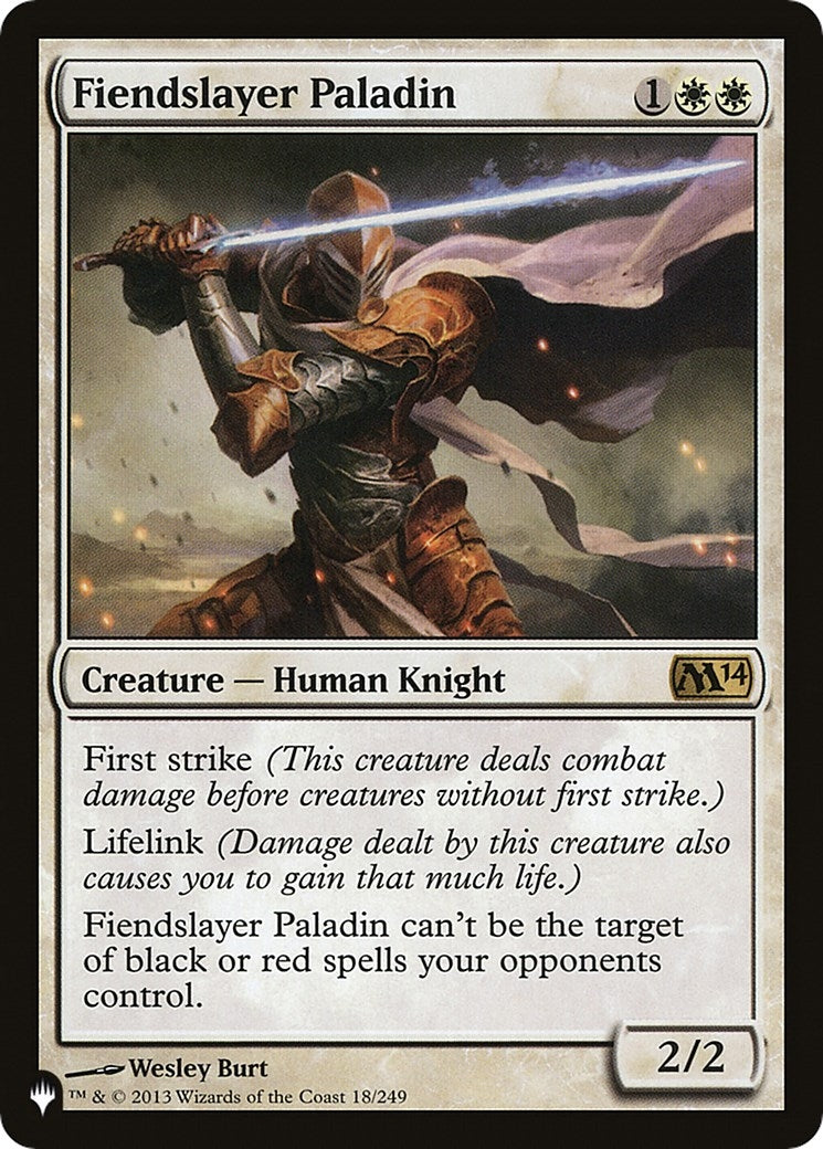 Image for Fiendslayer Paladin (18/249) (LIST) - Magic: The Gathering