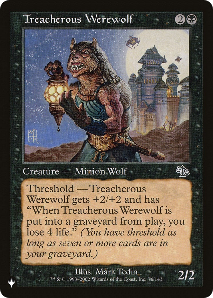 Image for Treacherous Werewolf (76/143) (LIST) - Magic: The Gathering
