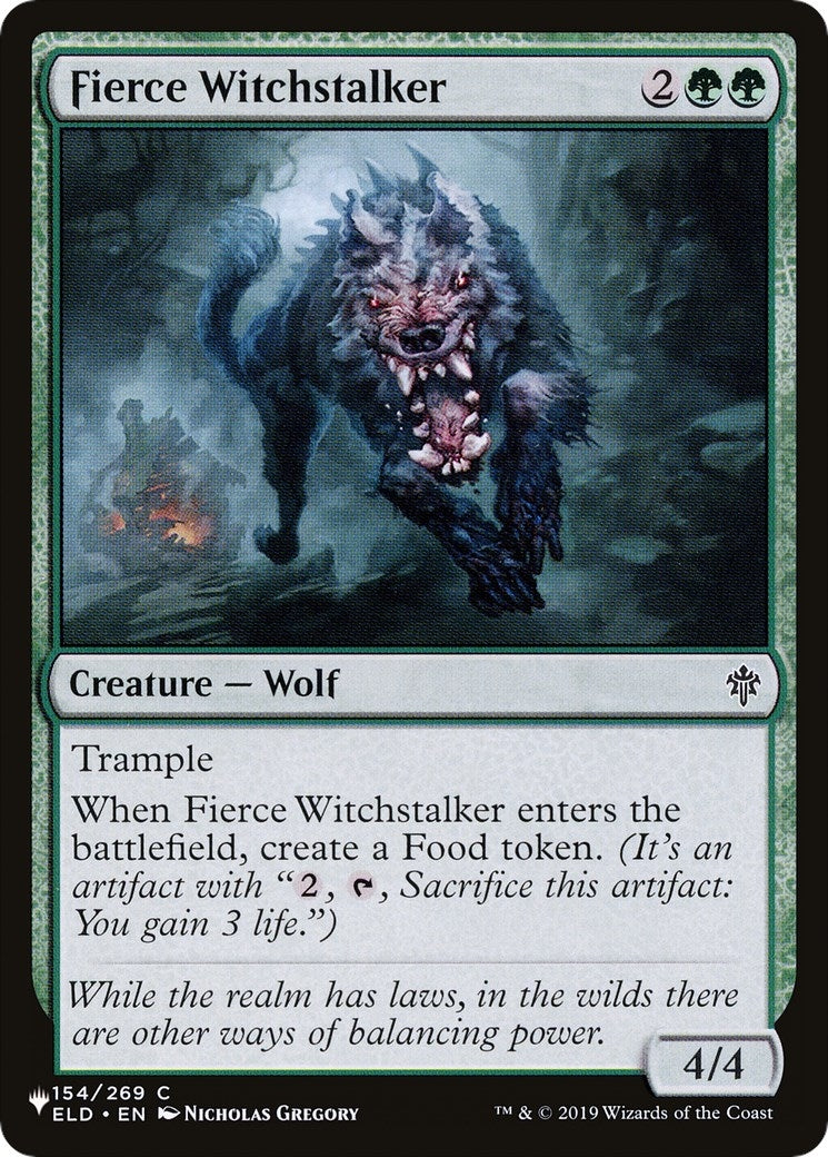 Image for Fierce Witchstalker (154/269) (LIST) - Magic: The Gathering