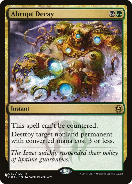 Image for Abrupt Decay (057/127) (LIST) - Magic: The Gathering