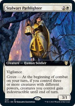 Image for Stalwart Pathlighter (Extended Art) (47) (MIC) - Magic: The Gathering