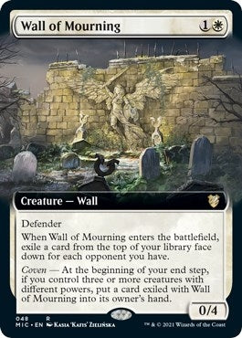 Image for Wall of Mourning (Extended Art) (48) (MIC) - Magic: The Gathering