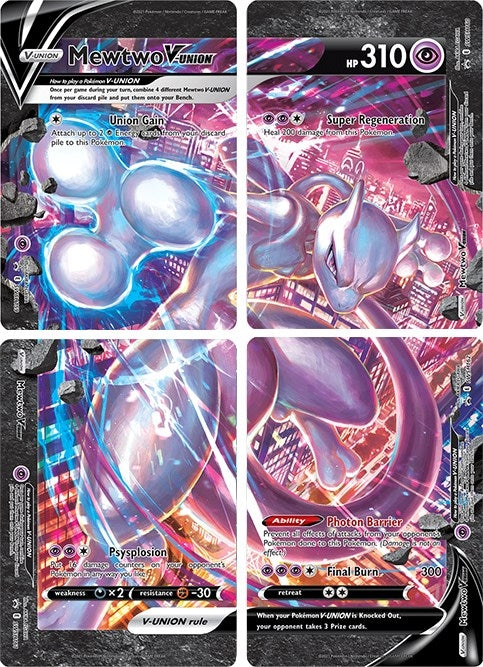 Image for Mewtwo V-UNION [Set of 4] (SWSD) - Pokemon