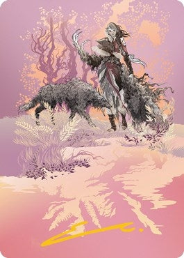 Image for Arlinn, the Pack's Hope Art Card (03/81) (Gold-Stamped Signature) (3) (ASMID) - Magic: The Gathering