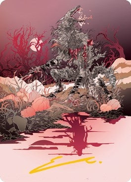 Image for Arlinn, the Moon's Fury Art Card (04/81) (Gold-Stamped Signature) (4) - Magic: The Gathering