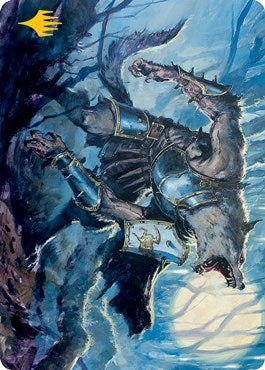 Image for Moonrage Brute Art Card (Gold-Stamped Signature) (14) (ASMID) - Magic: The Gathering