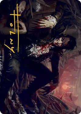 Image for Arrogant Outlaw Art Card (Gold-Stamped Signature) (33) (ASMID) - Magic: The Gathering
