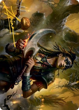 Image for Harvesttide Sentry Art Card (Gold-Stamped Signature) (47) (ASMID) - Magic: The Gathering
