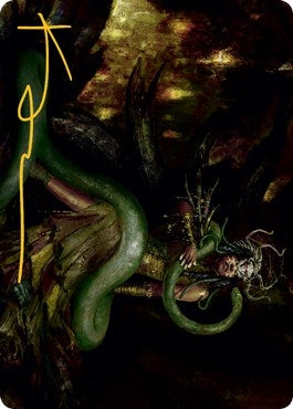 Image for Saryth, the Viper's Fang Art Card (Gold-Stamped Signature) (53) (ASMID) - Magic: The Gathering