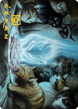 Image for Can't Stay Away Art Card (Gold-Stamped Signature) (56) (ASMID) - Magic: The Gathering