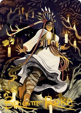 Image for Candlegrove Witch Art Card (76/81) (Gold-Stamped Signature) (76) (ASMID) - Magic: The Gathering