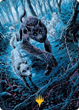Image for Untamed Pup Art Card (Gold-Stamped Signature) (77) (ASMID) - Magic: The Gathering