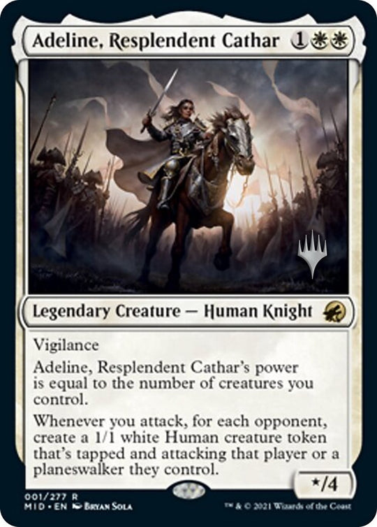 Image for Adeline, Resplendent Cathar (1) (PPMID) - Magic: The Gathering
