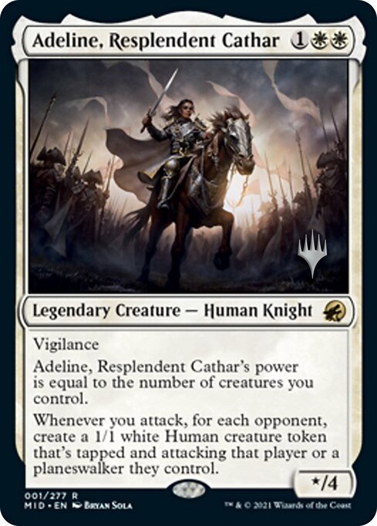 Image for Adeline, Resplendent Cathar (1) (PPMID) - Magic: The Gathering