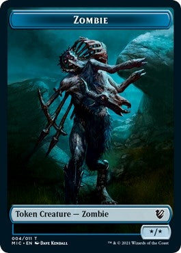 Image for Zombie (004) // Zombie (005) Double-Sided Token (4 // 5) (MIC) - Magic: The Gathering