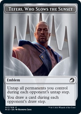 Image for Emblem - Teferi, Who Slows the Sunset (17) - Magic: The Gathering
